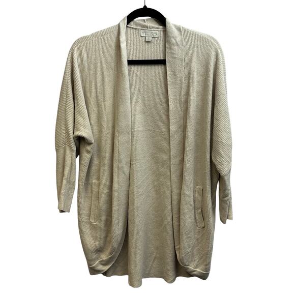 Barefoot Dreams Cream Cozy Chic Ultra Light Open Cardigan Med Style#BDWCU21659 - Picture 1 of 7